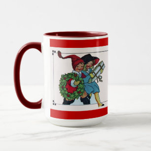 CANECA CRIANÇAS COM PRESENTES DE NATAL