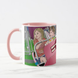 Caneca Crianças de Arte Whimsical no Carnaval
