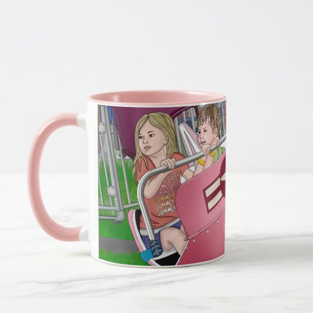 Caneca Crianças de Arte Whimsical no Carnaval (Esquerda)