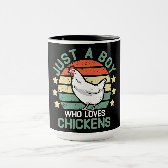 Caneca Crianças de camisa de frango Apenas Um Menino Que  (Centro)