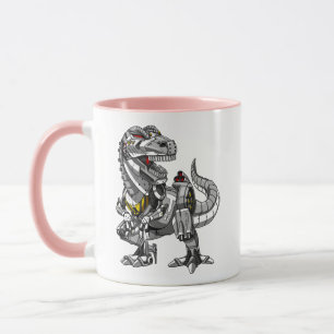 Caneca Crianças do Monstro do Dinossauro T-Rex