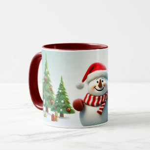 Caneca Crianças felizes e bonitas Meninas Inverno Neve