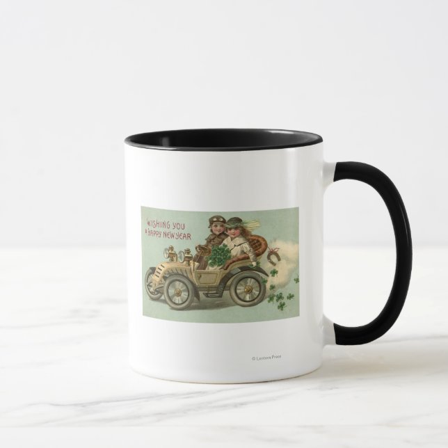 Caneca Crianças num carro com camarões (Direita)