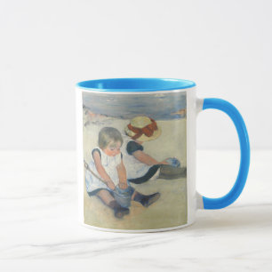 Caneca Crianças que jogam na praia, 1884