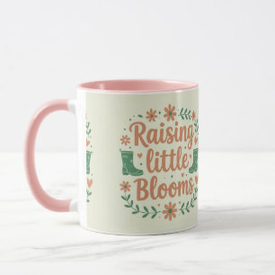 Caneca Criando pequenos brotos vida de mãe