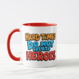 Caneca Criar Heróis Tipográficos com Gradiente Vibrante