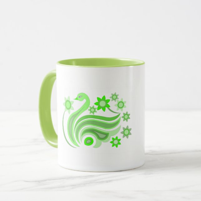 CANECA CRIATIVA DE PÁSSARO PARA PRESENTE (Frente Esquerda)