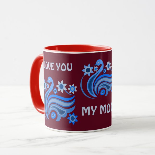 CANECA CRIATIVA DE PÁSSARO PARA PRESENTE (Frente Esquerda)