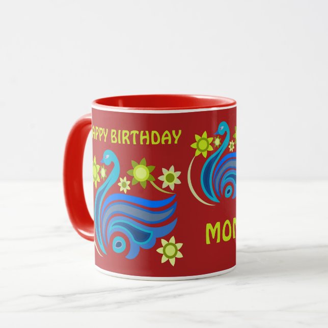 CANECA CRIATIVA DE PÁSSARO PARA PRESENTE (Frente Esquerda)