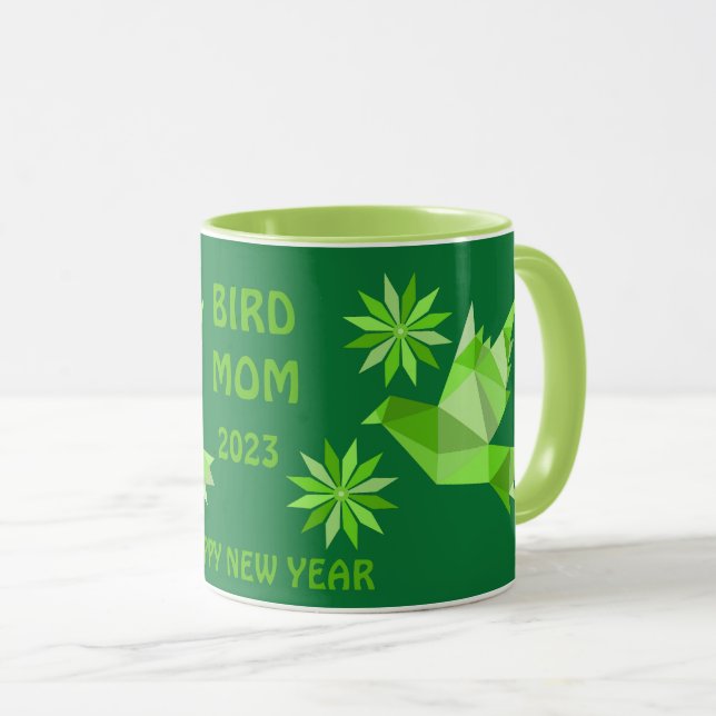 CANECA CRIATIVA DE PÁSSARO PARA PRESENTE 2023 (Frente Esquerda)