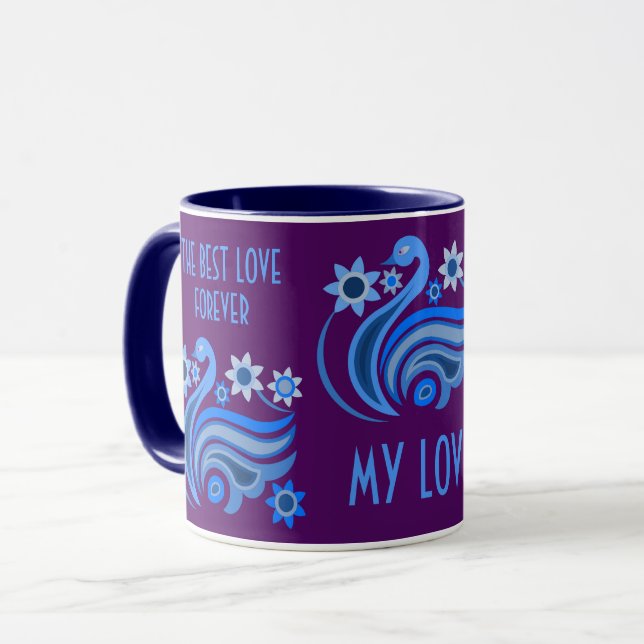 CANECA CRIATIVA DE PÁSSARO PARA PRESENTEAR SEU AMO (Frente Esquerda)