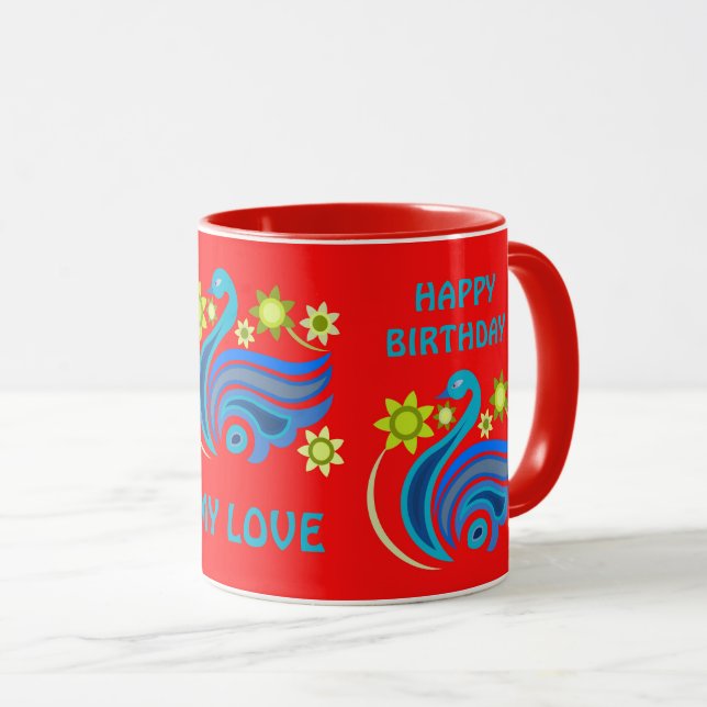 CANECA CRIATIVE BIRD MUG PARA APRESENTAR O SEU AMOR (Frente Esquerda)