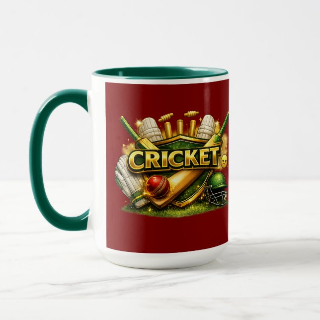 Caneca Cricket Gold Emblem Sport Inspired Combo Mug (Esquerda)