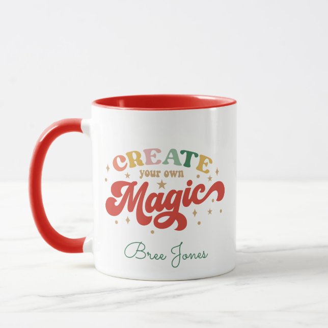 Caneca Crie A Sua Própria Potência Da Rapariga Magic Grl (Esquerda)