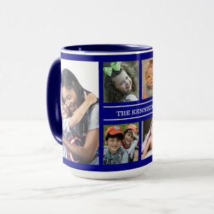 Caneca Crie o seu nome próprio 6 Fotocolagem Nome da fam