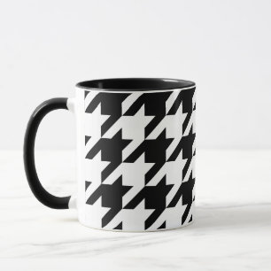 Caneca Crie o seu próprio Houndstooth grande