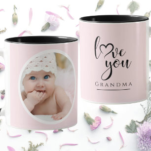 Caneca Crie Seu Próprio Amor Você Avó Foto Rosa Fofo