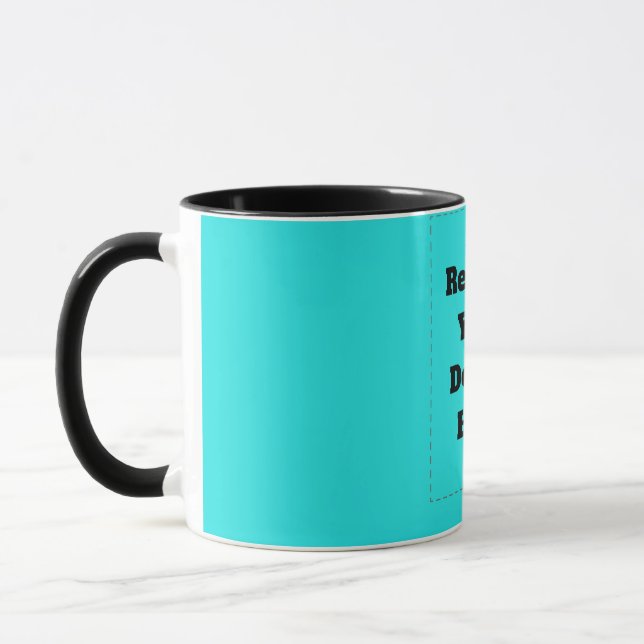 Caneca Crie seu próprio ciano (Esquerda)