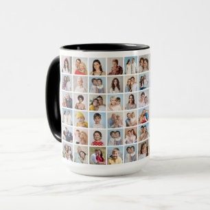 Caneca Crie seu próprio Combo de Colagem de Fotos 60