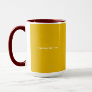 Caneca Crie Seu Próprio Design Amarelo Personalizado