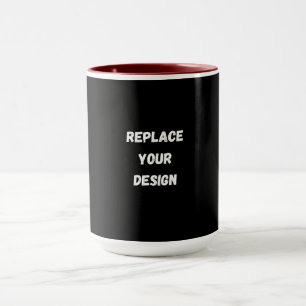 Caneca Crie seu próprio design personalizado preto