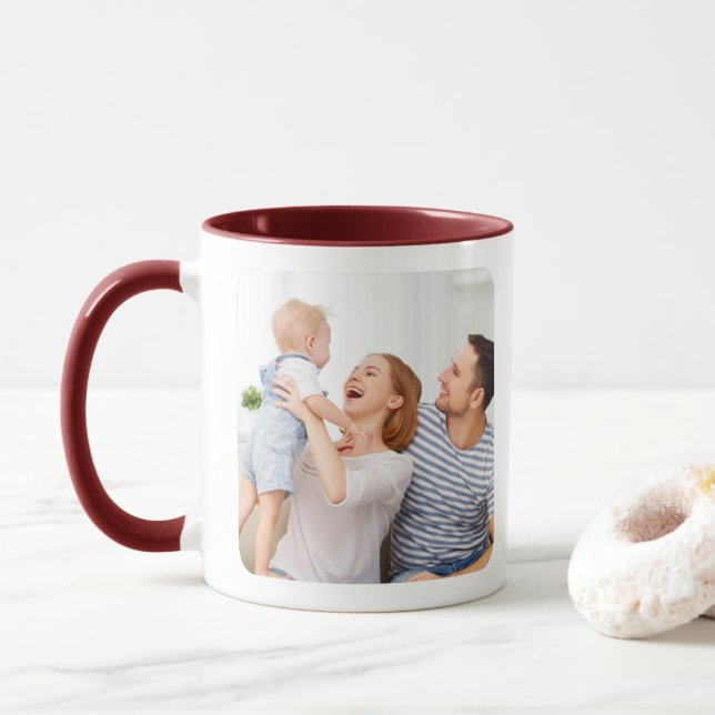 Caneca Crie sua própria foto personalizada (Com Donut)