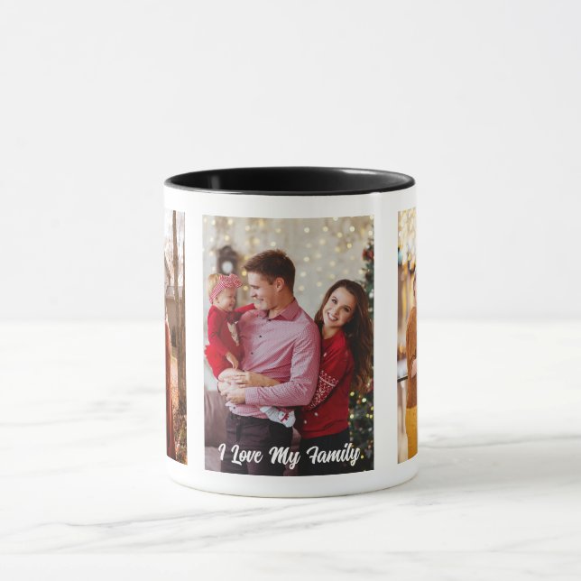 Caneca Crie Sua Própria Foto Personalizada Da Família (Centro)