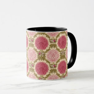 Caneca Crisântemos Florais Art Nouveau de William Morris
