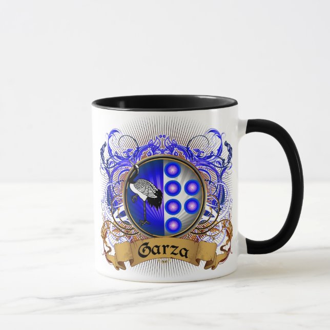 Caneca Crista da família de Garza (Direita)