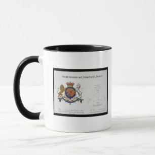 Caneca Crista do rei do Reino Unido do excelente B