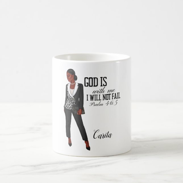 Caneca Cristã Inspiradora Para Mulheres Negras (Centro)