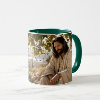 Caneca Cristã Jesus Pacífico sob a Figueira