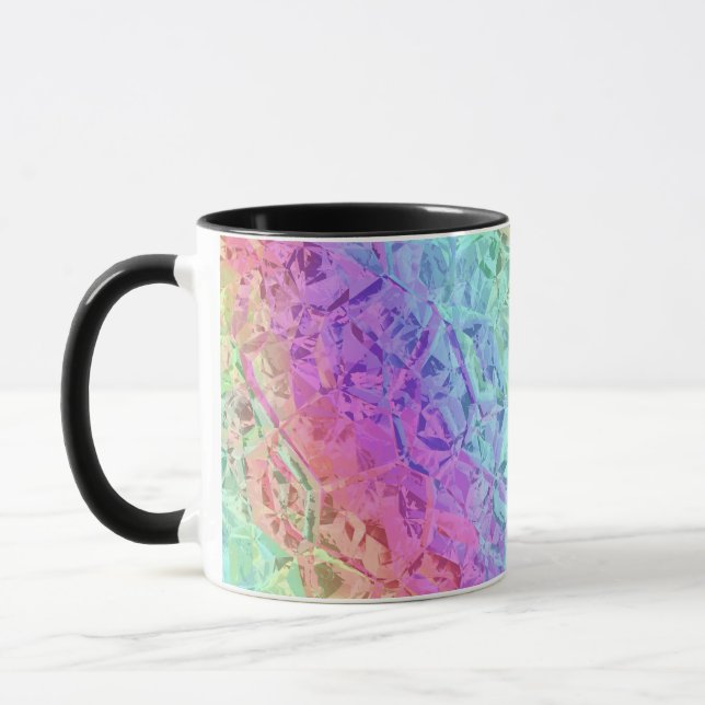 Caneca cristal de arco-íris congelado : (Esquerda)
