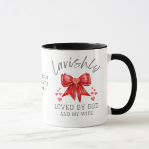 Caneca Cristiano Valentino AMOU LUXURIOSAMENTE Laço Coque