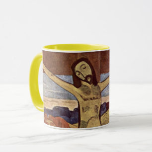 Caneca Cristo amarelo de Paul Gauguin, Vintage Fine Art