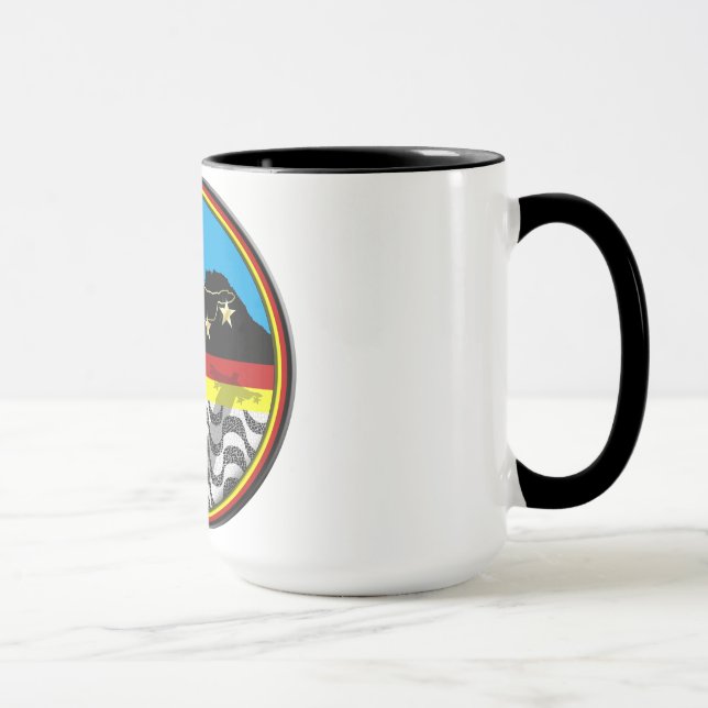 Caneca Cristo do naco de açúcar de Copacabana o futebol (Direita)