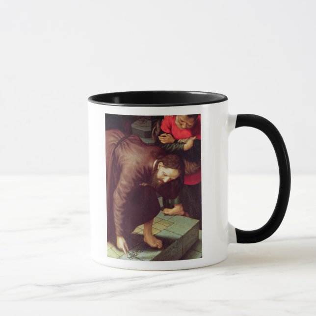 Caneca Cristo e o adultèrio recolhido mulher (Direita)