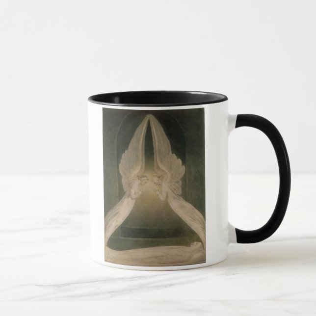 Caneca Cristo no Sepulchre, guardado por anjos (Direita)