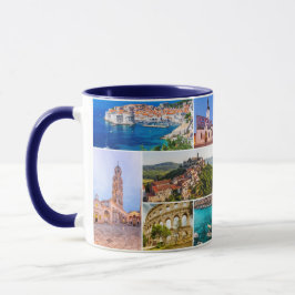 Caneca Croácia | Hrvatska | Colagem de Fotografias Viagem
