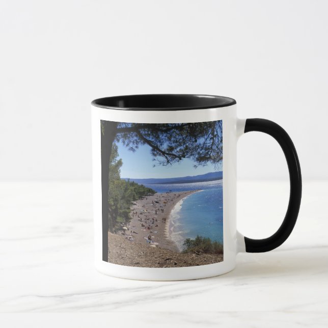 Caneca Croácia, Ilha Brac, Bol, Cabo Beach Ouro (Direita)