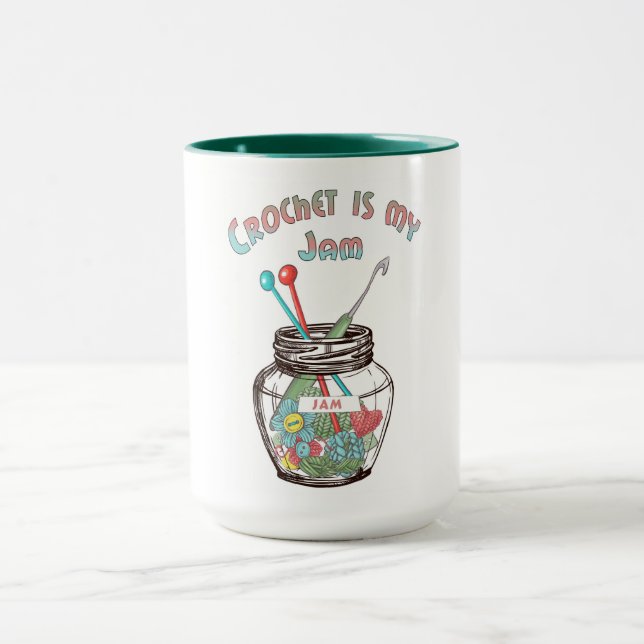Caneca "Crochet É Meu Emperramento" (Centro)