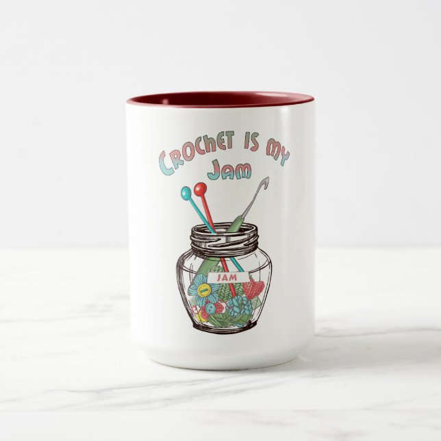 Caneca "Crochet É Meu Emperramento" (Centro)