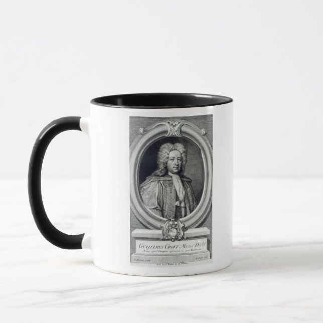 Caneca Croft de William, gravado por George Vertue (Esquerda)