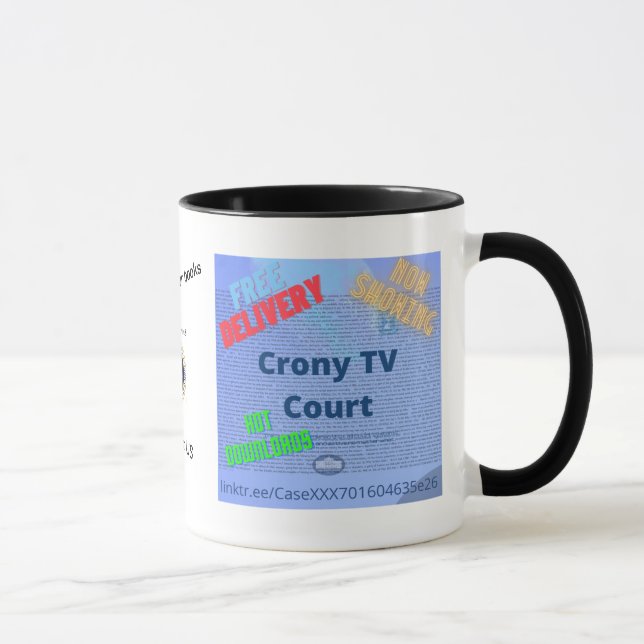 Caneca Crony TV Court Processo XXX-701604635e26 Mug (Direita)