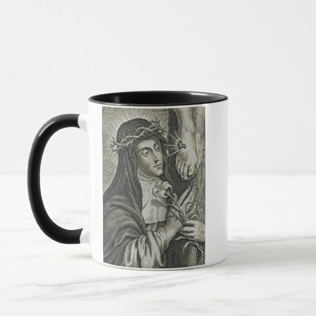 Caneca Crucificação de Santa Catarina de Siena Arte Noir  (Esquerda)