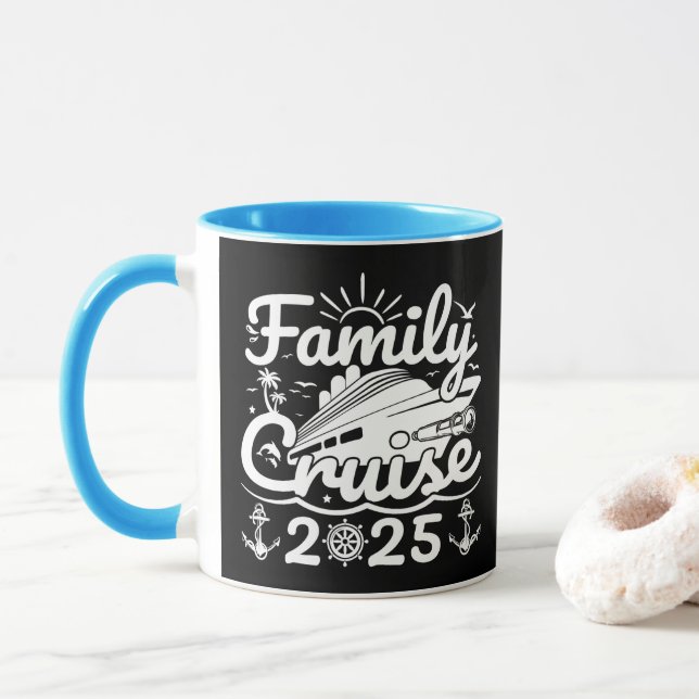 Caneca Cruise Familiar 2025, Legal Funny Family Trip Crui (Com Donut)