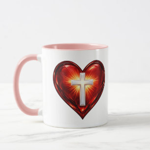 Caneca Cruz e Coração