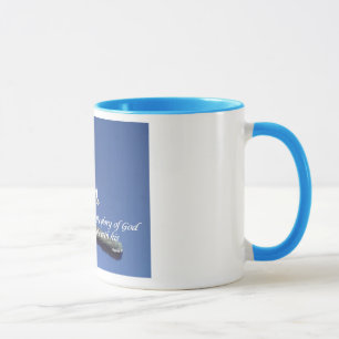 Caneca Cruz e pombas