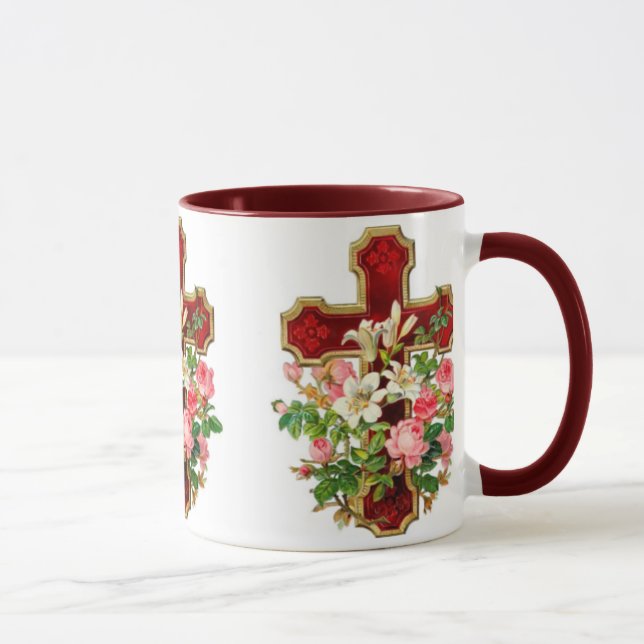 Caneca Cruz Floral (Direita)