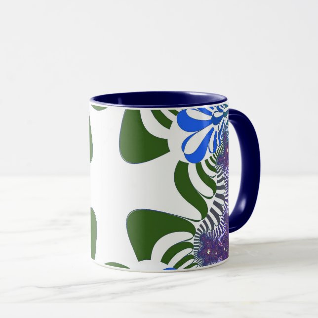 Caneca Cruz Floral Puro (Frente Esquerda)